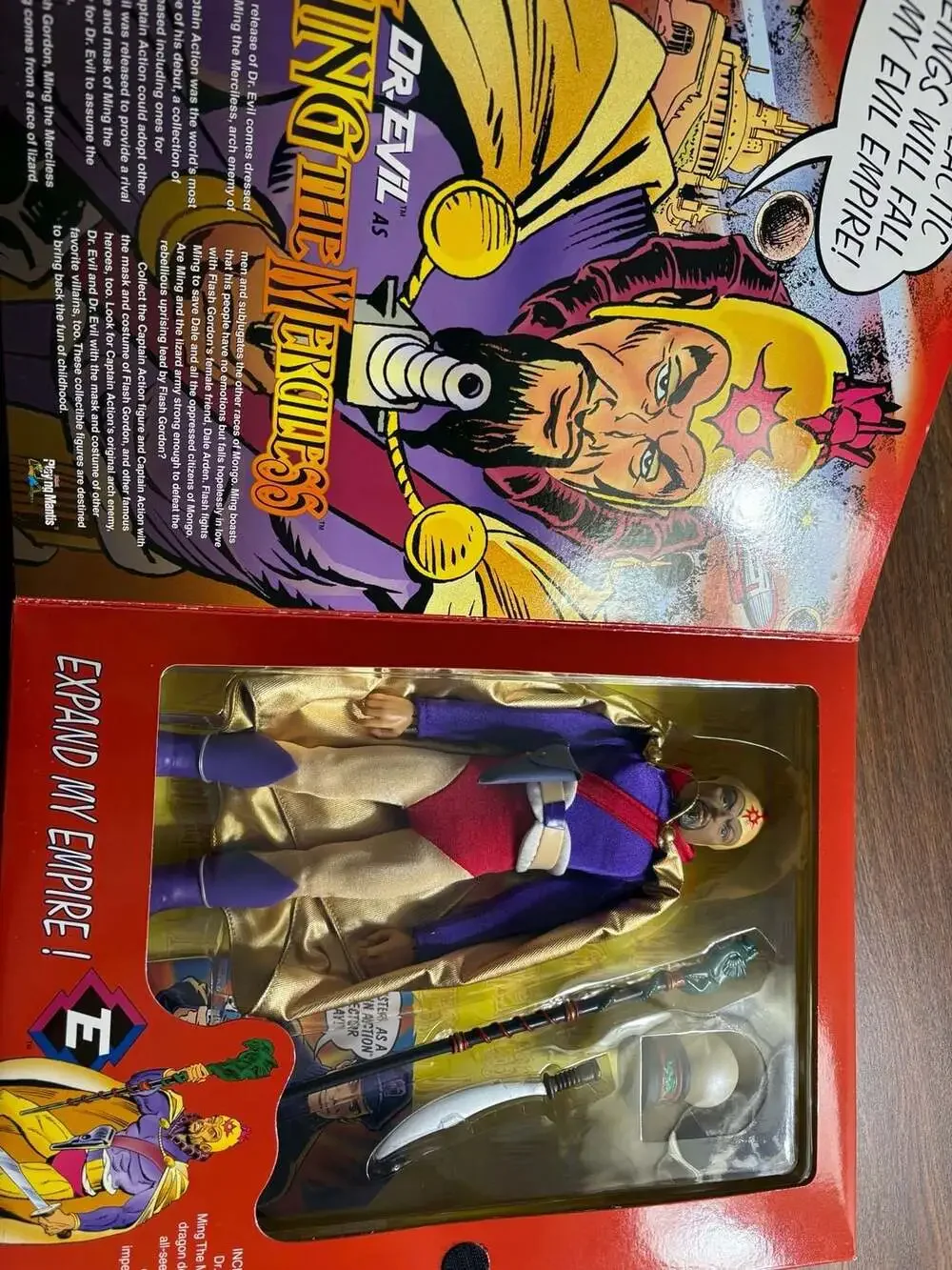 1998 Playing Mantis Captain Action Dr. Evil as Ming the Merciless 12" Action Fig - Picture 2 of 5